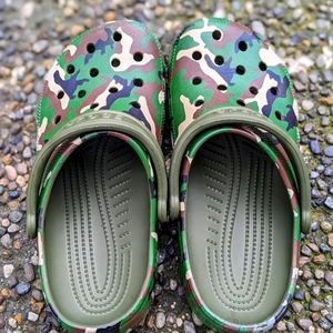 Big kids size 5 Camouflage Crocs